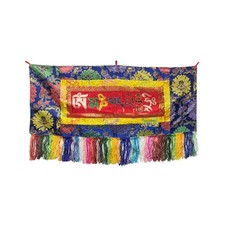 Vintage Tibetan Style Uchen Wall Hanging Tapestry Fabric Art GB760S picture