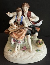 Volkstedt Dresden Style German Porcelain Musical Couple picture