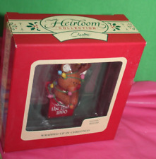 Carlton Heirloom Wrapped Up In Christmas Vintage Deck Halls Holiday Ornament 90 picture