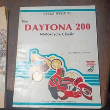 Vintage 1982 Daytona 200 Motorcycle  Race Program picture