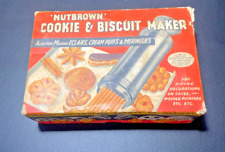 Vintage 'NUTBROWN' Cookie & Biscuit Maker w Original Box picture