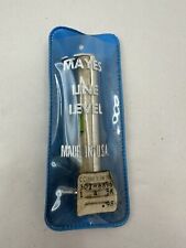 Vintage Mayes Aluminum Line Level With Sleeve - Made In USA picture