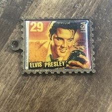 Elvis Presley 29 Cent USA Stamp Pendant Charm  King of Rock and Roll picture