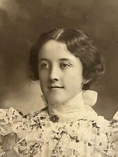 Waterville Maine Cabinet Photo Lola Simmons Marston Pretty Young Woman ID'd 1905 picture