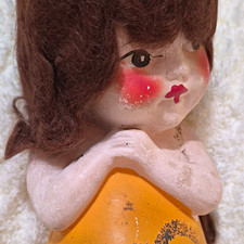 Splash BABE VINTAGE CARNIVAL CHALKWARE Yellow SUIT picture