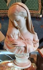 Vintage Madonna & Child Mary & Baby Jesus Marwal Chalkware Statue 15