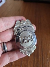 Vintage 50's Rare Trucking Trucker Hat BADGE PIN Richmond Petersburg Turnpike 83 picture