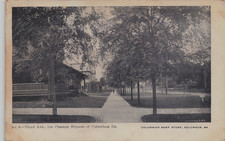 THIRD AVENUE STREET SCENE SHOWING HOUSES POSTCARD COLUMBUS GA GEORGIA 1907 picture