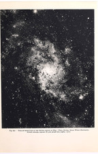 Vintage Astronomy Print M33 Triangulum Galaxy Central Region Resolved Stars Laro picture