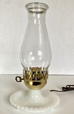 VTG Milk Glass Hobnail Lamp Electric Underwriters Laboratories Beaded glass Top picture