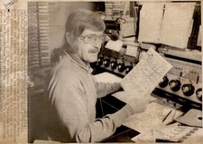 LD319 1973 AP Wire Photo BILL BALANCE CREATOR OF SEX RADIO SHOWS FEMININE FORUM picture