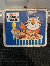 Vintage 1969 Kellogg’s Aladdin Tony Tiger Frosted Flakes Rice Krispies Lunch Box picture