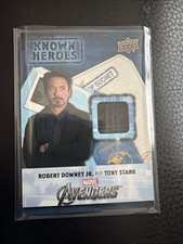 2016 UD Marvel Known Heroes Iron Man Robert Downey Jr. Relic Avengers (read) picture