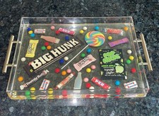 Rare Vintage Candy Serving Tray Resin & Acrylic Memorabilia Fun Gift Movies picture