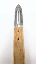 Vegetable Peeler Vintage French 32 Dumas  Slotted Stainless Steel Wood Handle picture