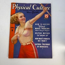 Bodybuilding Woman Archery Cover Physical Culture Macfadden Magazine April 1935 picture