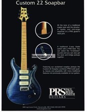 2000 PRS Custom 22 Soapbar Electric Guitar VINTAGE Print Ad picture