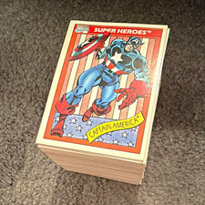 Complete Set - 1990 Marvel Super Heroes Captain America - Series 1 - with extras picture
