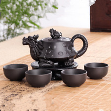 Yixing Dragon Teapot Sets Ceramic Purple Clay Kung Fu Tea Set 1 Teapot + 4 Cups picture