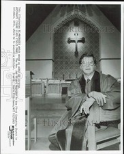 1988 Press Photo Rev. Jeb Stuart Magruder, First Community Church, Columbus, OH picture