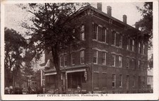 Flemington NJ Post Office Building Early 1900s Ess an Ess Photo Postcard picture