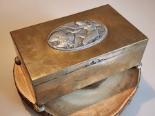 A. Dragsted Bronze Box Leda Swan Copenhagen Denmark 1930s Danish Art Deco picture