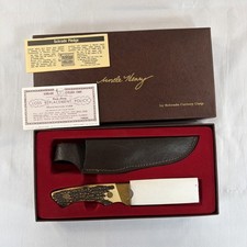 Vintage Schrade Uncle Henry 144UH Guide’s Choice Fixed Blade KnifeUSA Box Sheath picture