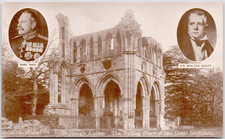 United Kingdom Dryburgh Abbey 1910 Ruins Sir Walter Scott Earl Haig Postcard 2 picture