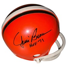 Jim Brown Autographed Cleveland Browns Mini Helmet w/ 