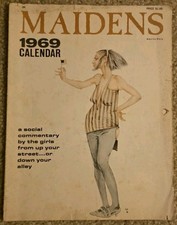 The 1969 Maidens Calendar Vintage Rare 👀 picture