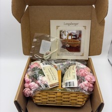 Longaberger Collectors Club May Series Mini Peony Basket Complete Set picture