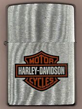 Vintage 1997 Harley Bar & Shield Logo Chrome Zippo Lighter NEW picture