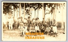 C.1918 RPPC WW1 SOLDIERS AT WHISKEY PARTY, SMOKING CIGARETTES, PHOTO Postcard Q7 picture