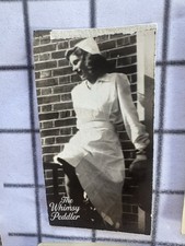1940s Vintage Photo Young Woman Nurse White Uniform Cap Medical Nursing Portrait picture