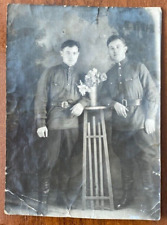 Affectionate Gentle Men Handsome Military Men Gay Int Vintage Photo picture