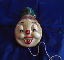 Vintage Mid Century Anthropomorphic Chalkware Ceramic Pineapple String Holder picture