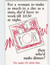 Postcard Pay equity: Its About Time AAUW Washington District of Columbia USA picture
