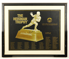 John Huarte Signed Heisman Trophy Custom Framed Photo (JSA) picture