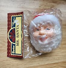 Santa Head Darice Vintage Holiday Trim 1 pc Ornament Craft Supply NEW Unopened picture