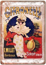 OGÉ, Eugène Citronelli, Sirop extra fin Liquor Poster Retro Look Sign E1178 picture