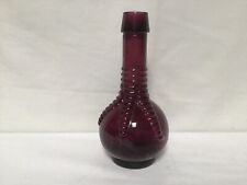 DD17 Vintage Antique Classic Wheaton Dark Ruby Red Ball Claw Bitters Bottle picture