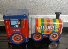 Vintage 1997 LIFE SAVERS Box Train Engine Tin Box By Nabisco Company picture