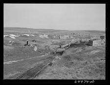 Photo:McCone County Montana 1942 Coal Mine Badlands Sheep Wagon picture