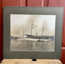 Antique Photograph Of Schooner Sail Boat Stellar Built In 1893 Pictured In Maine picture