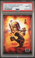 2021 Star Wars Galaxy #47 Call To Vengeance Refractor PSA 10 picture