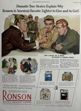 1952 Ronson Worlds Greatest Lighters Princess Senator Minerva Vintage Print Ad picture