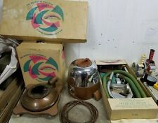 Vintage Rexair Rainbow Model D Canister Vacuum w/ Attachments in Original Boxes picture