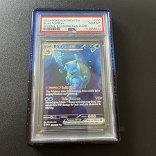 Pokémon Card Sir Holo Blastoise EX English, 151 200/165 PSA 10 - Guard included picture