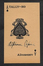 Al Capone Autograph Reprint On Genuine Original Period 1920s 3X5 Card *CRD picture