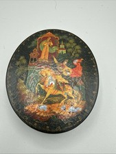 Kholui Russian Lacquer Box  Maria Morevna Signed Rogov c 1960s picture